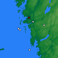 Nearby Forecast Locations - Göteborg City Airport - Map