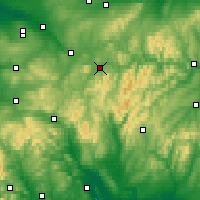 Nearby Forecast Locations - Peebles - Map