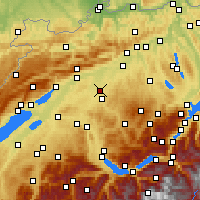 Nearby Forecast Locations - Koppigen - Map