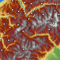 Nearby Forecast Locations - Great St Bernard - Map