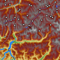 Nearby Forecast Locations - Piz Corvatsch - Map