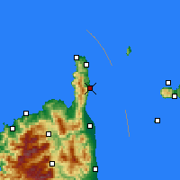 Nearby Forecast Locations - Cap Sagro - Map