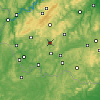 Nearby Forecast Locations - Sankt Wendel - Map