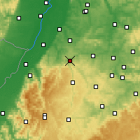 Nearby Forecast Locations - Pforzheim - Map