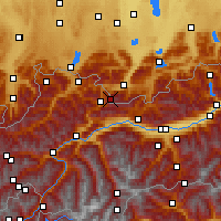 Nearby Forecast Locations - Zugspitze - Map