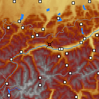 Nearby Forecast Locations - Innsbruck Airport - Map