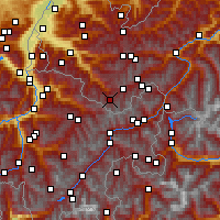 Nearby Forecast Locations - Hochmontafon - Map