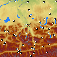 Nearby Forecast Locations - Hallein - Map