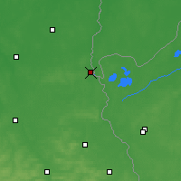 Nearby Forecast Locations - Włodawa - Map