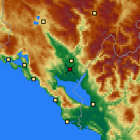 Nearby Forecast Locations - Podgorica - Map