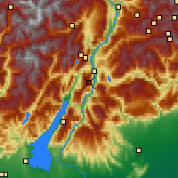 Nearby Forecast Locations - Monte Bondone - Map