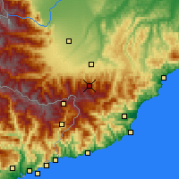 Nearby Forecast Locations - Mt. Malanotte - Map