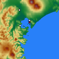 Nearby Forecast Locations - Petropavlovsk-Kamchatsky - Map