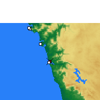 Nearby Forecast Locations - Honnavar - Map