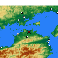 Nearby Forecast Locations - Takamatsu - Map