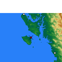 Nearby Forecast Locations - Manaung - Map