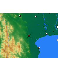 Nearby Forecast Locations - Ratchaburi - Map