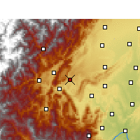 Nearby Forecast Locations - Mingshan - Map