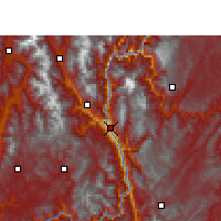 Nearby Forecast Locations - Qiaojia - Map