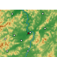 Nearby Forecast Locations - Ganzhou - Map