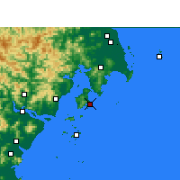 Nearby Forecast Locations - Yuhuan - Map