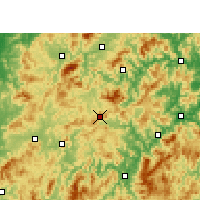 Nearby Forecast Locations - Mingxi - Map