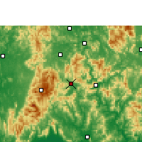 Nearby Forecast Locations - Mengshan - Map