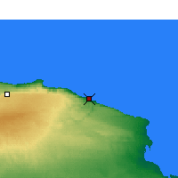 Nearby Forecast Locations - Derna - Map