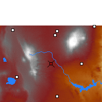 Nearby Forecast Locations - Nyeri - Map