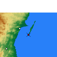 Nearby Forecast Locations - Saint-Marie - Map