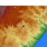 Nearby Forecast Locations - Mthatha - Map