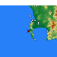 Nearby Forecast Locations - Slangkop - Map
