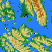 Nearby Forecast Locations - Gustavus - Map