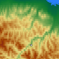 Nearby Forecast Locations - Komakuk Beach - Map