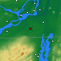 Nearby Forecast Locations - Sainte-Clotilde - Map