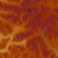 Nearby Forecast Locations - Macmillan Pass - Map