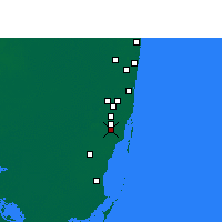 Nearby Forecast Locations - Miami - Map