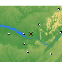 Nearby Forecast Locations - Huntsville - Map