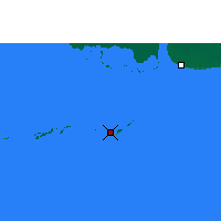 Nearby Forecast Locations - Cayo Largo del Sur - Map