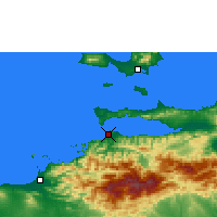 Nearby Forecast Locations - Cumaná - Map