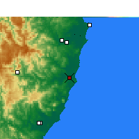 Nearby Forecast Locations - Port Macquarie - Map