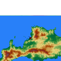 Nearby Forecast Locations - Toli-Toli - Map