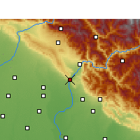 Nearby Forecast Locations - Haridwar - Map