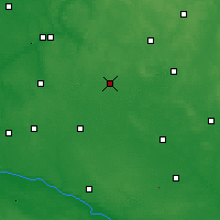 Nearby Forecast Locations - Żuromin - Map