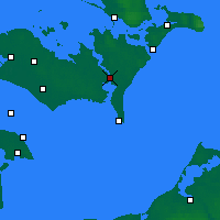 Nearby Forecast Locations - Nykøbing Falster - Map