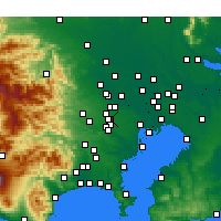 Nearby Forecast Locations - Musashino - Map