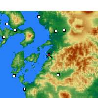 Nearby Forecast Locations - Yatsushiro - Map