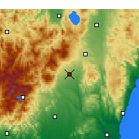 Nearby Forecast Locations - Nasushiobara - Map