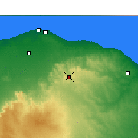 Nearby Forecast Locations - Tarhuna - Map