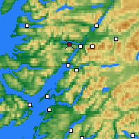Nearby Forecast Locations - Loch Eil - Map